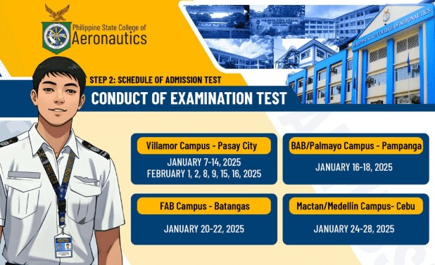 Philsca Examination Test Schedule 2025-2026