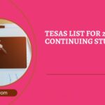 TESAS List For 2025 For Continuing Students