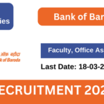 BOB House Faculty, Office Assistant Recruitment 2025