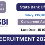 SBI Retired Officers as Concurrent Auditor Online Form 2025