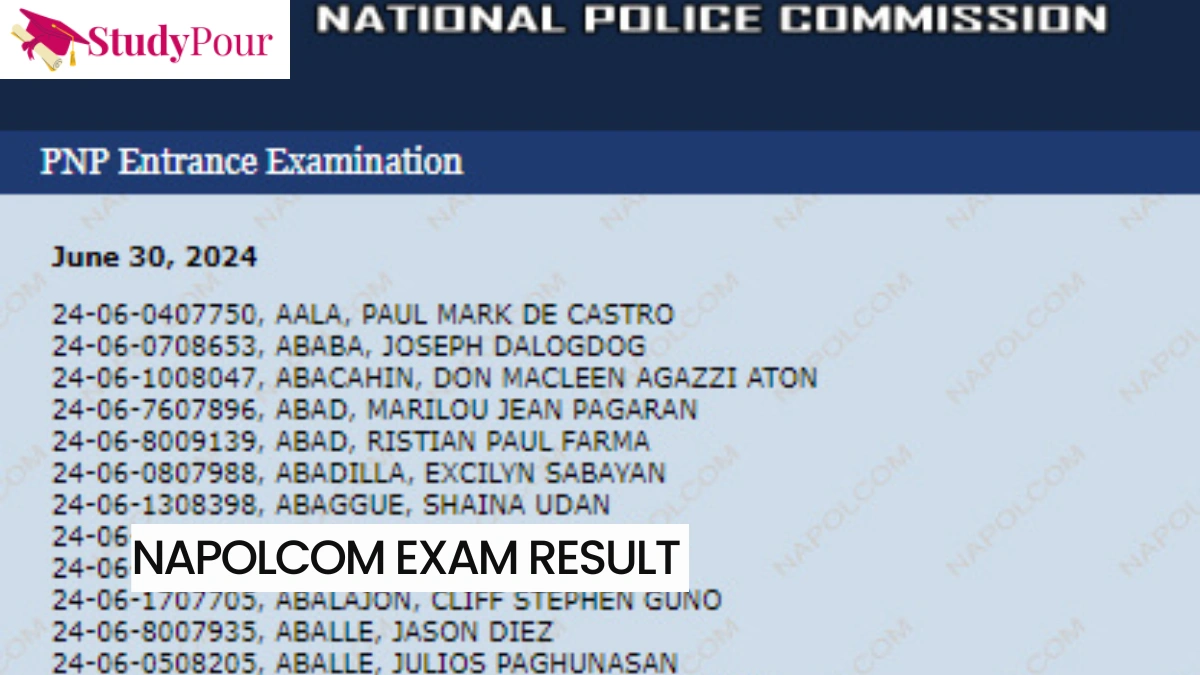 NAPOLCOM Exam Result