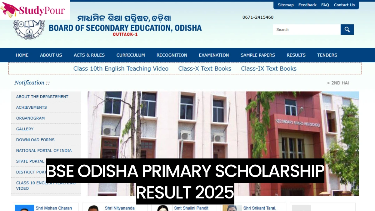 BSE Odisha Primary Scholarship Result 2025