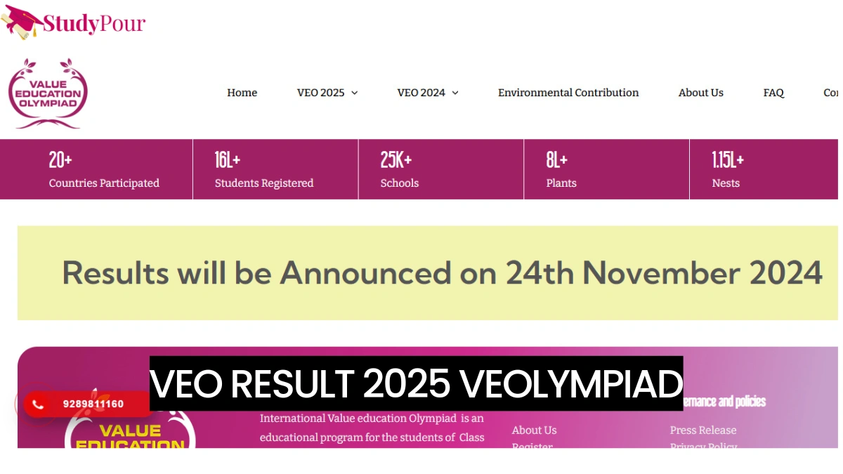 VEO Result 2025 veolympiad